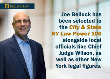 Joseph Belluck selected to City and State NY Law Power 100 alongside local officials like Chief Judge Wilson and other key legal figures
