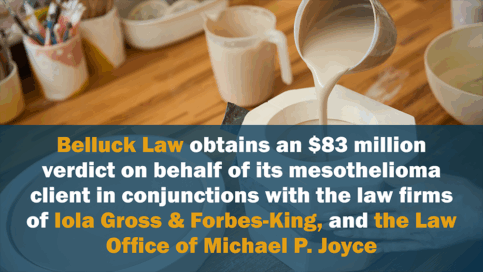 $83 Million Verdict on Behalf of Mesothelioma Client against American Art Clay Company (AMACO)